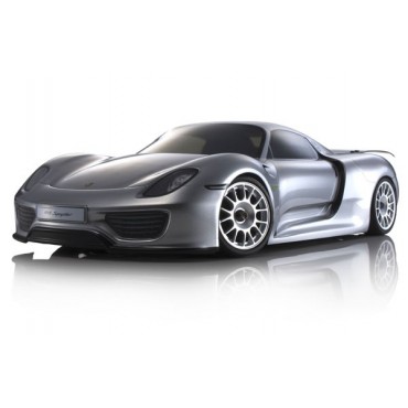 AUTOMODELO KYOSHO FAZER R/S VE-X PORSCHE 918 PRATA ELÉTRICO BRUSHLESS RÁDIO 2.4Ghz KT-231P COMPLETO 1/10 4X4 KYO 30917T1B 